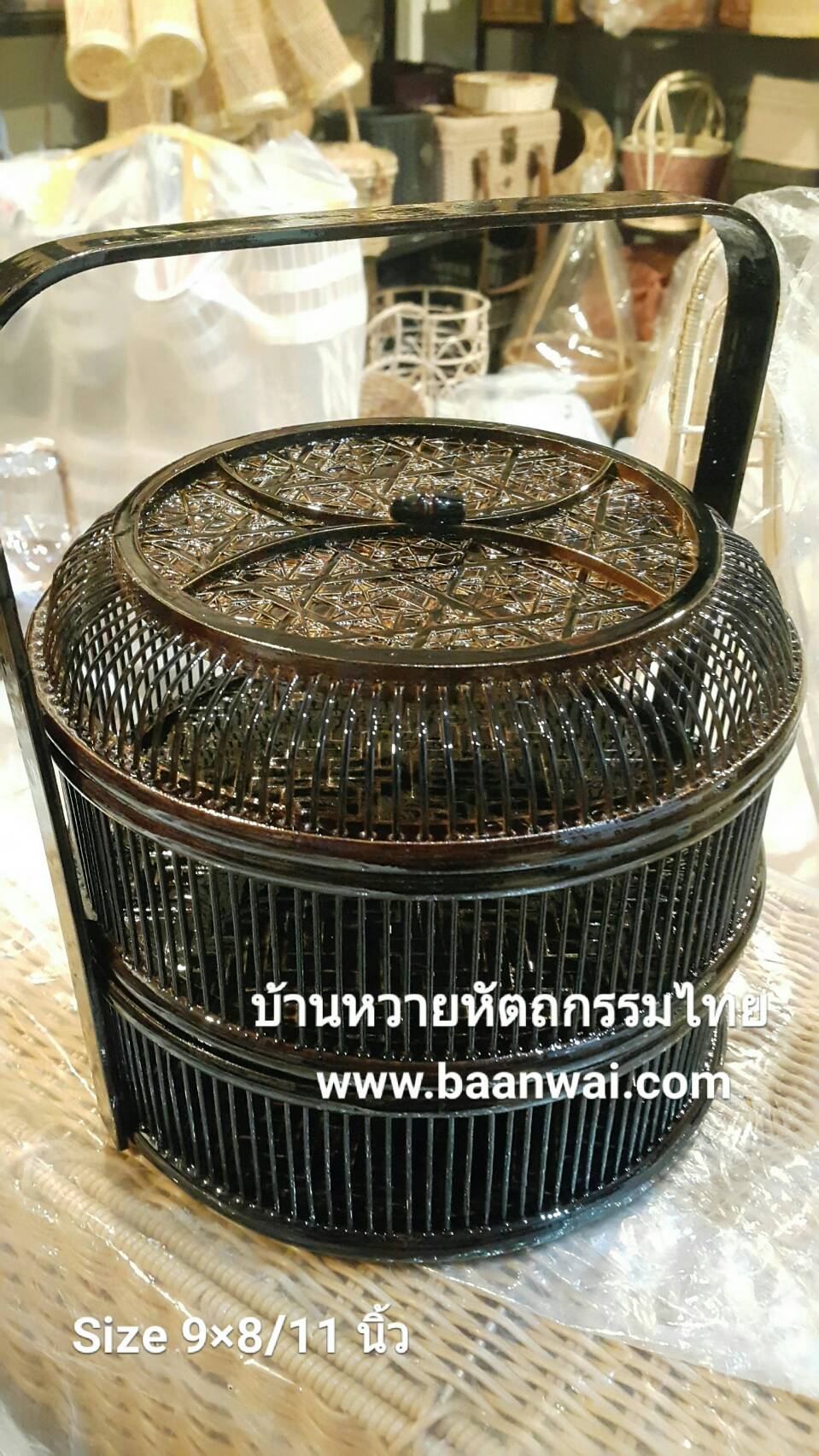 ปิ่นโตไม้ไผ่ ปิ่นโตจีน ปิ่นโตโบราณ