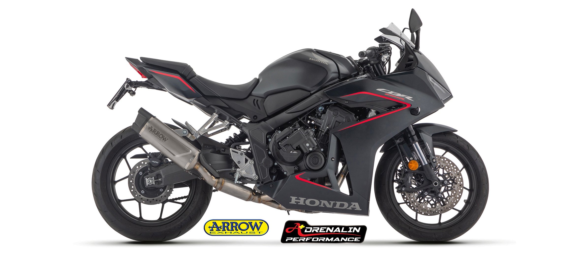 ท่อ Arrow Full System รุ่น indy race 2024 สำหรับ CB650R CBR650R 2024+ e-clutch (for exhibition only)