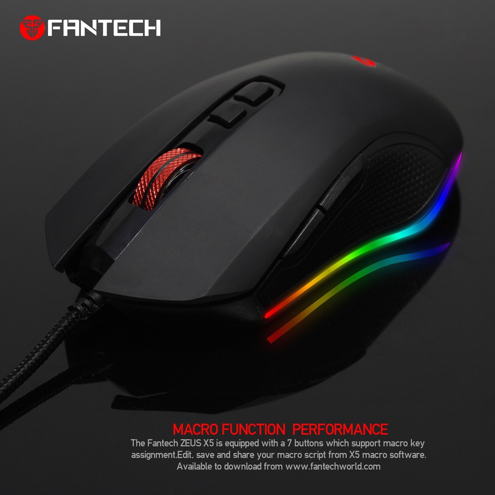 MOUSE FANTECH X5S V2 ZEUS BLACK