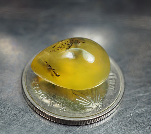 โอปอลมอสสีเหลือง (Moss Opal) 6.45 กะรัต