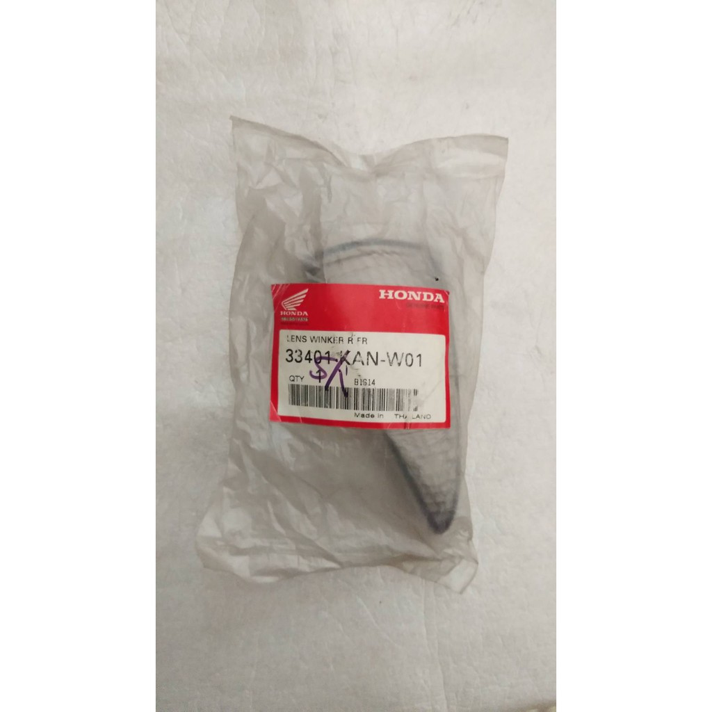 33401-KAN-W01 เลนส์ไฟเลี้ยวหน้าขวา TENA อะไหล่แท้ HONDA รหัสทดแทน 33401-KAN-W00