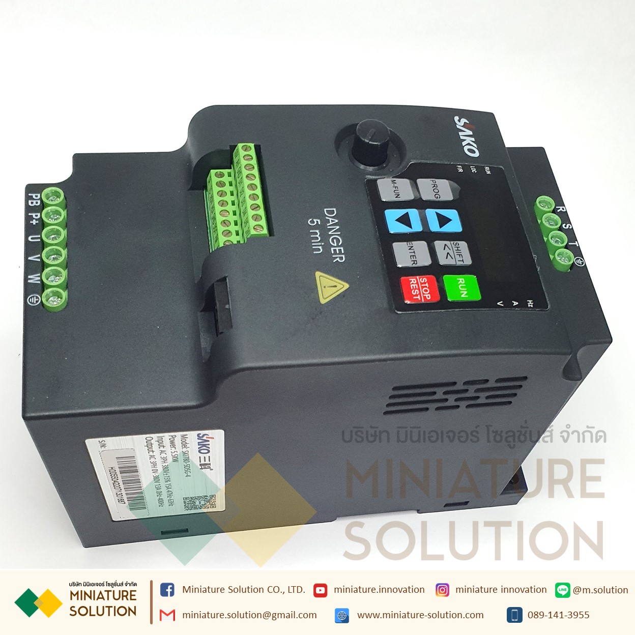 SAKO SKI780 0.75Kw 2.2Kw 5.5Kw Mini Vfd อินเวอร์เตอร์แปลงความถี่ตัวแปลงสําหรับมอเตอร์ 380VAC -> 380VAC