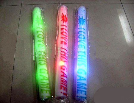กระบองไฟโฟม,กระบองไฟโฟมแบบไฟกระพริบ,กระบองไฟโฟมหลายสี,กระบองไฟ,อุปกรณ์เชียร์คอนเสิร์ต