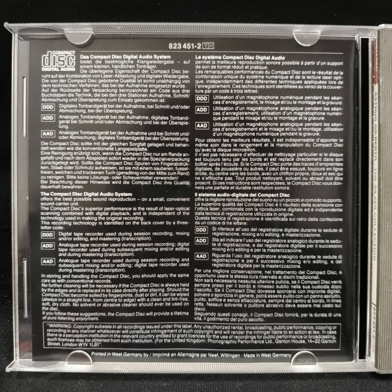 Astrud Gilberto – The Astrud Gilberto Album (The Silver Collection) / GERMANY / แผ่นดี