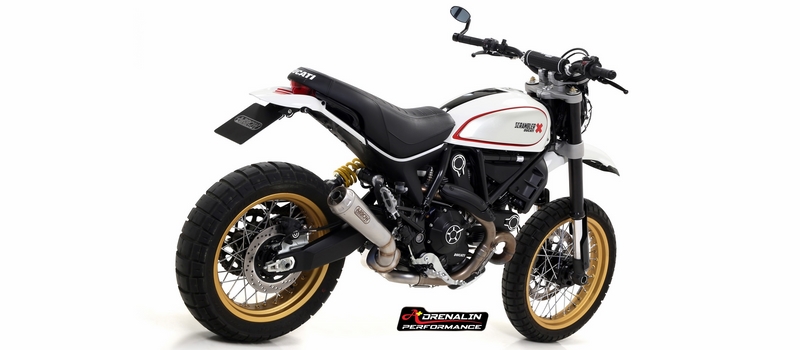 ท่อ Arrow รุ่น Pro race พร้อมหม้อพักกลาง เพิ่มกำลังอัด สำหรับ Scrambler 800 ทุกรุ่น (For Exhibition only)
