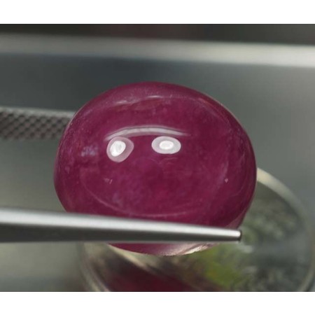 พลอยทับทิม (Ruby) 23.38 กะรัตสีชมพู
