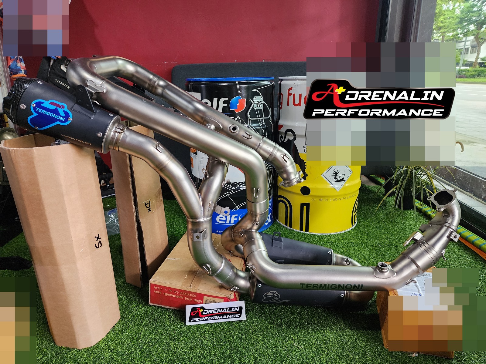 ท่อ Termignoni full สำหรับ V2 2020+ ปลายไทเทคู่ดำ ออกท้าย SBK Edition