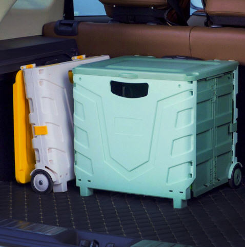 ตะกร้า,ตะกร้าแบบมีล้อ