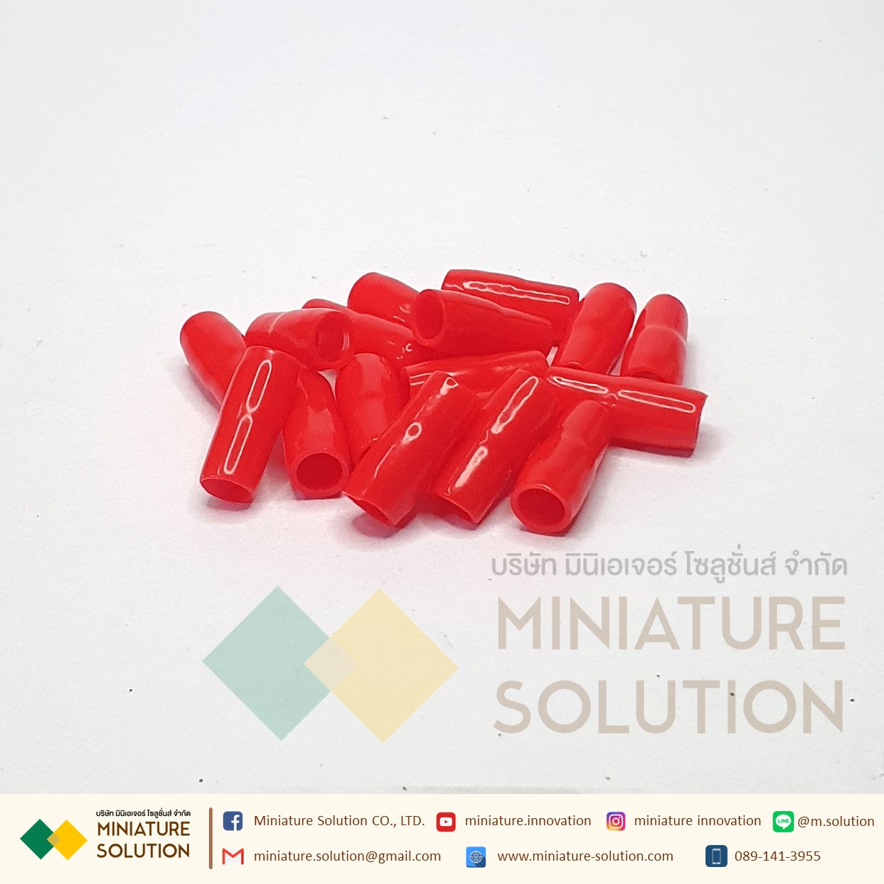 ปลอกหุ้มหางปลา เบอร์ V001-V100 ใช้กับหางปลาเบอร์ 1.5 - 100 Sqmm WIRE END CAPS (100ชิ้น/ถุง)