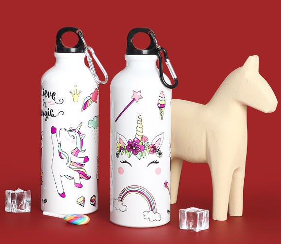 ขวดน้ำอลูมิเนียมเปลี่ยนสี,กระบอกน้ำ,ขวดน้ำ, กระบอกน้ำอลูมิเนียม,กระติกน้ำอลูมิเนียม