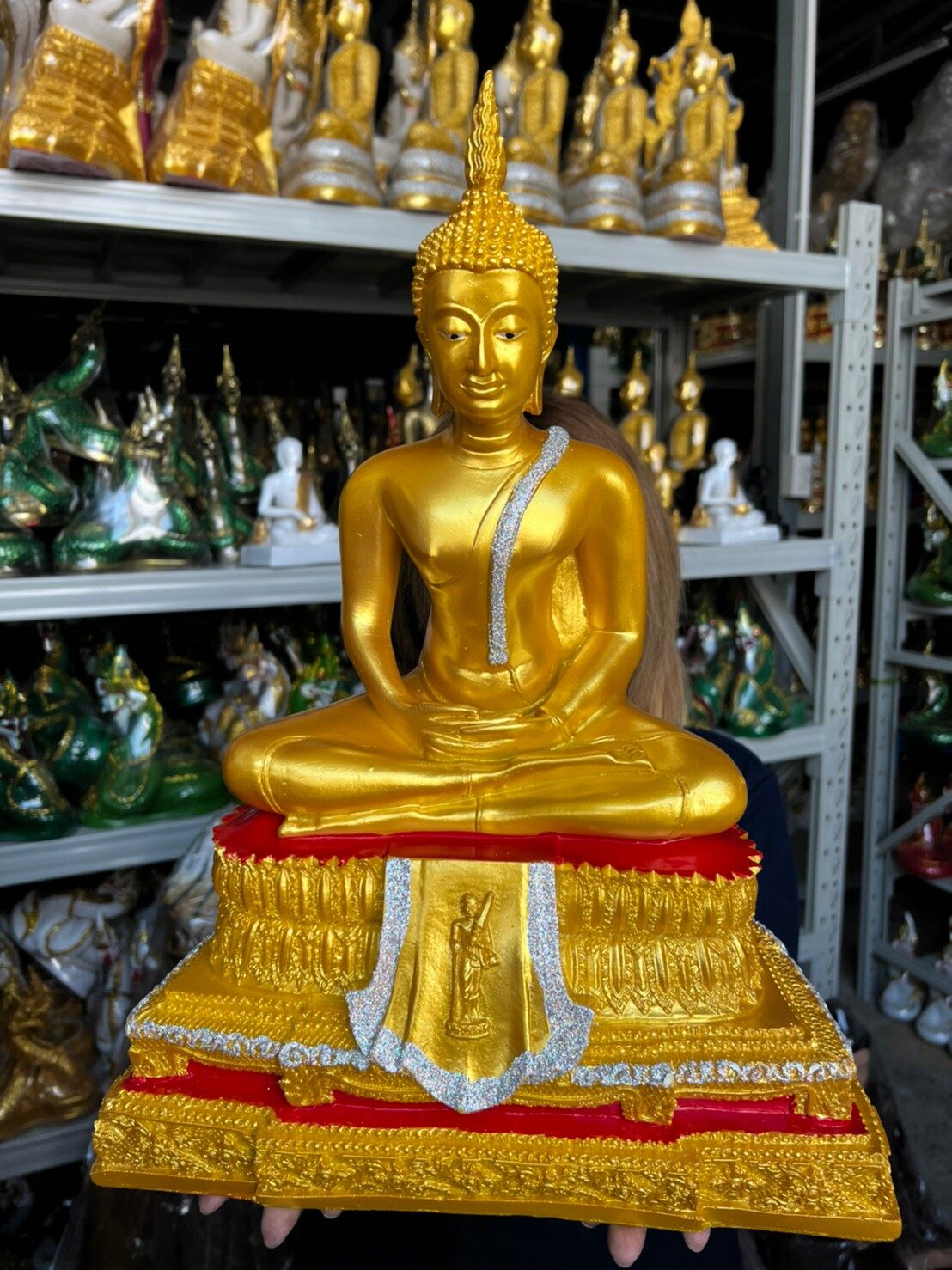 พระปางสมาธิ พระพุทธรูป กว้าง 13 นิ้ว สูง 18 นิ้ว