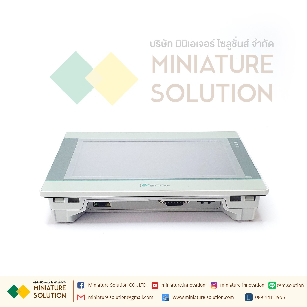Wecon PI3070ig HMI จอ HMI IOT หน้าจอแสดงผล ขนาด 7 นิ้ว SUPPORT IIoT Vnet PI3070ig