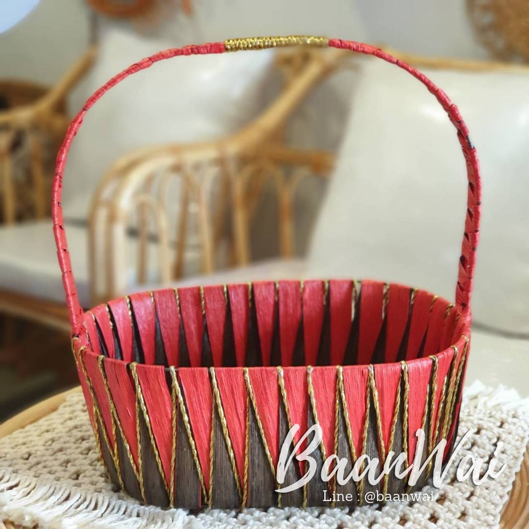 กระเช้า Code-005 VIP ทรงรี - ทรงกลม