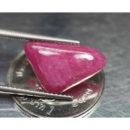 พลอยทับทิมแท้ (Ruby) 6.10 กะรัตสีแดงชมพู