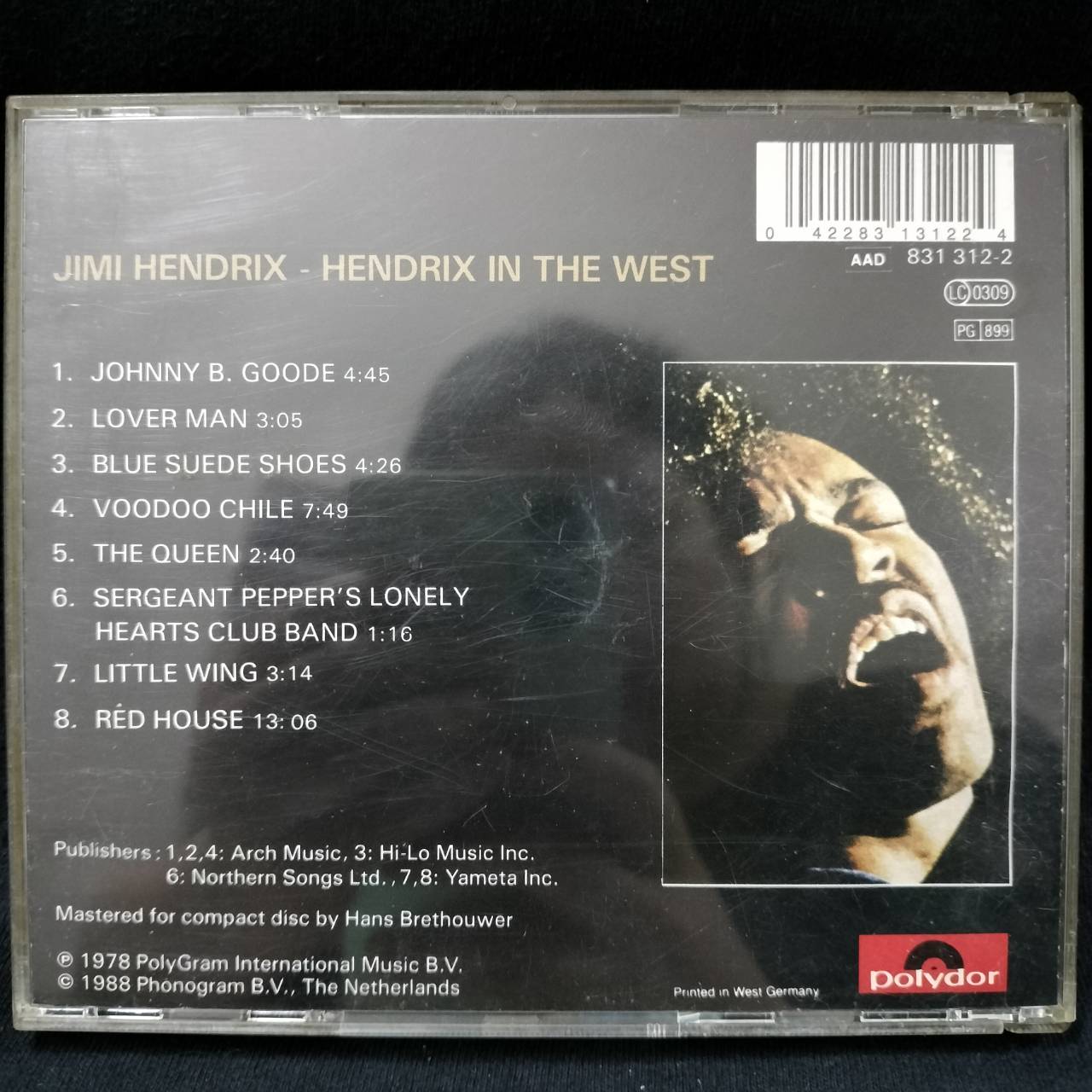Jimi Hendrix – Hendrix In The West / GERMANY / แผ่นดี