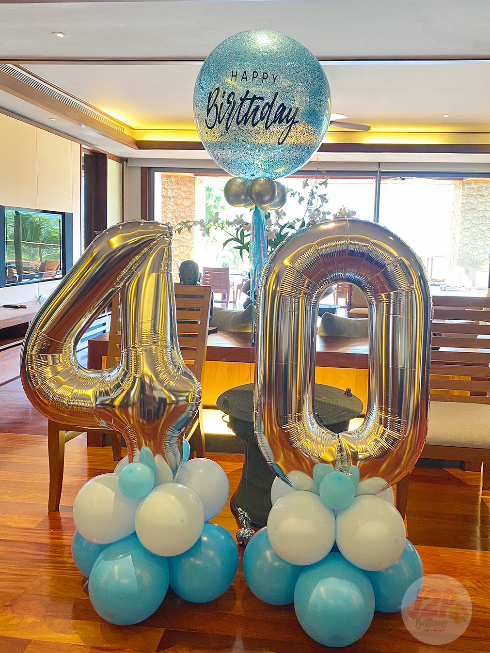 ลูกโป่งวันเกิดHappy birthday balloons set foil number (3pcs.)