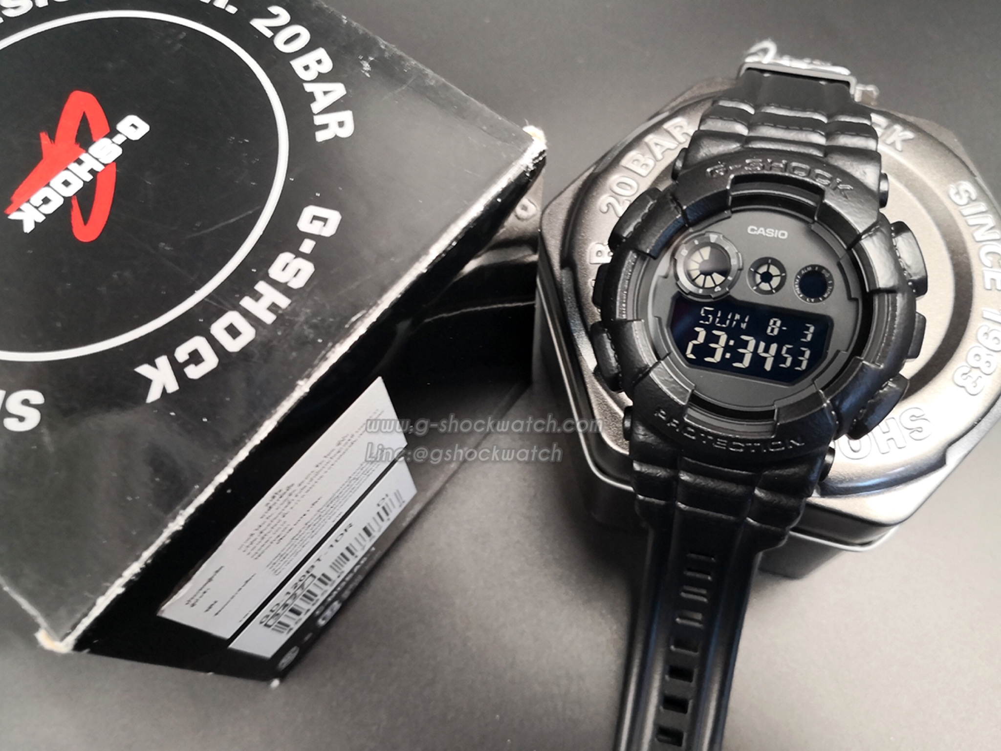 CASIO G-SHOCK นาฬิกาข้อมือ นาฬิกากันน้ำ นาฬิกาของแท้ ประกันศูนย์ CMG 1 ปี รุ่น GD-120BT-1D