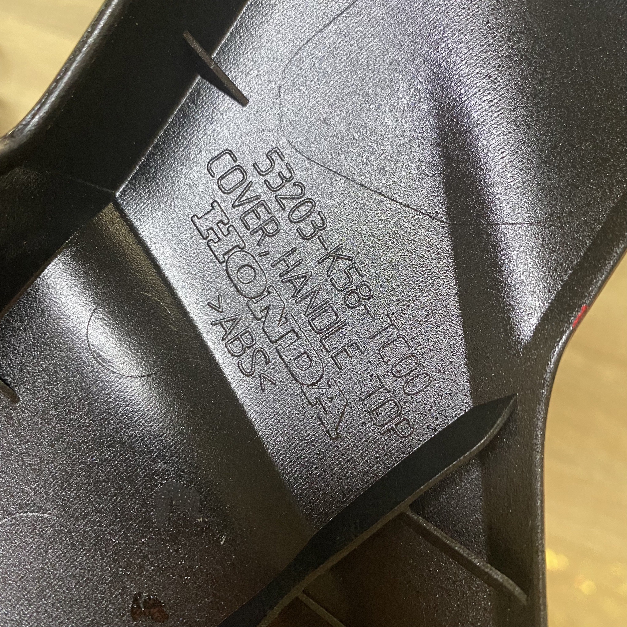 NE4A ♻ อะไหล่เก่า 53203-K58-TC0ZF ฝาครอบแฮนด์ตัวบน HONDA WAVE110I LED 2019-2020 สำหรับรถสีดำ,ดำ-แดง,ดำ-เทา