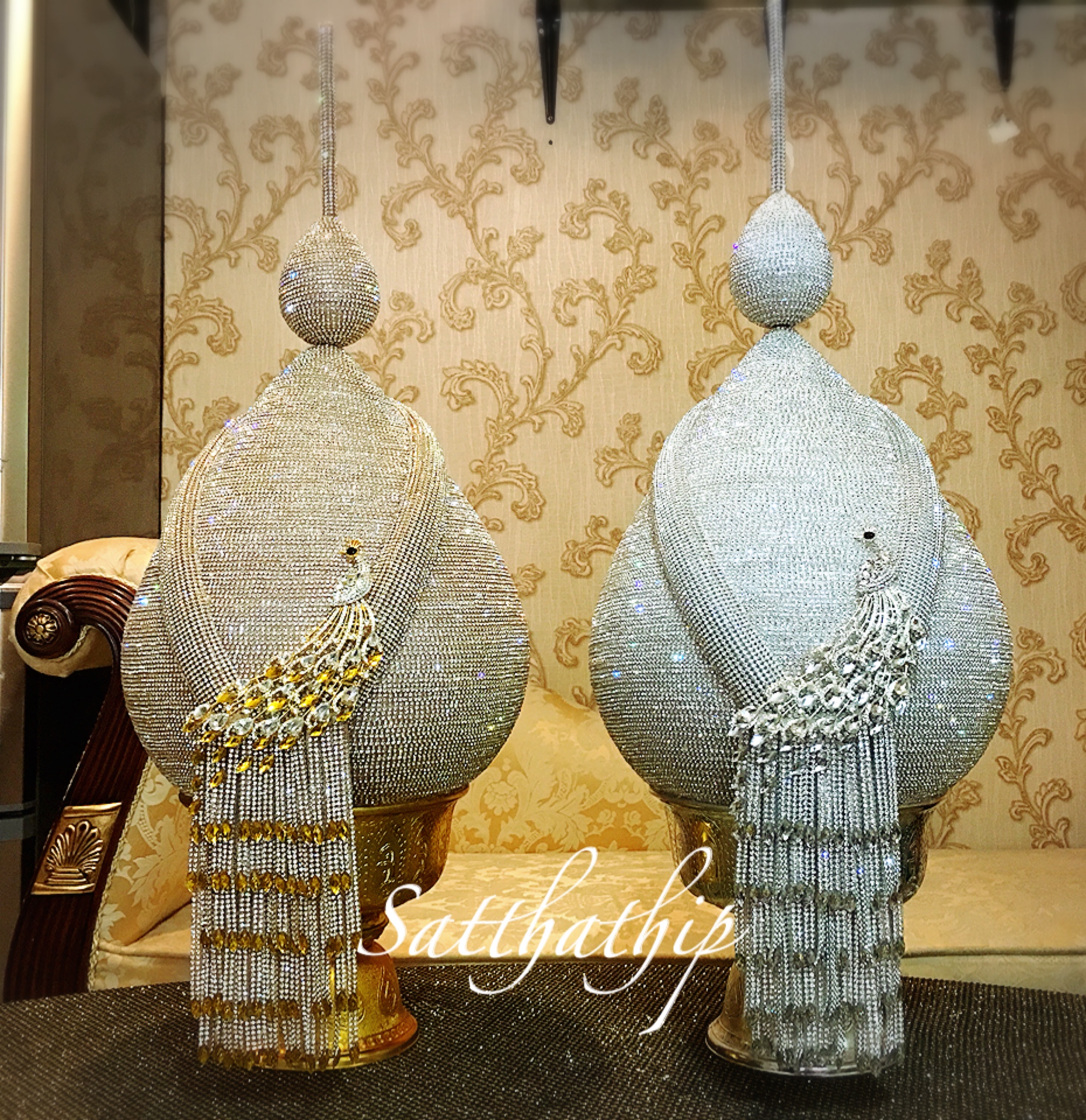 พานพุ่ม - พานพุ่มสักการะ - พานพุ่มเงินทอง - Phan bush