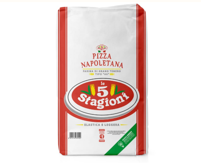 Le 5 Stagioni แป้งพิซซ่า T-00 Pizza Napoletana (กระสอบแดง) กระสอบ 25 KG. (01-7330-12)