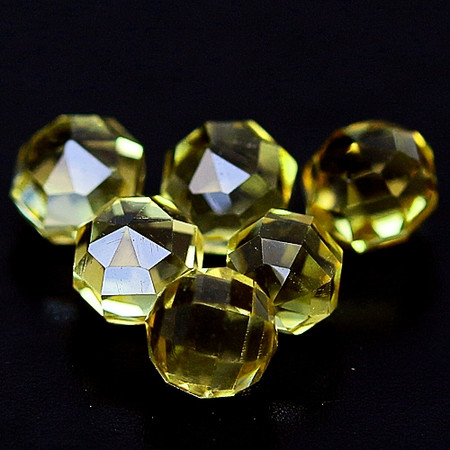เยลโล่ควอร์ตทรงบอล (Quartz) 3 มิลขั้นต่ำ 1 กะรัต