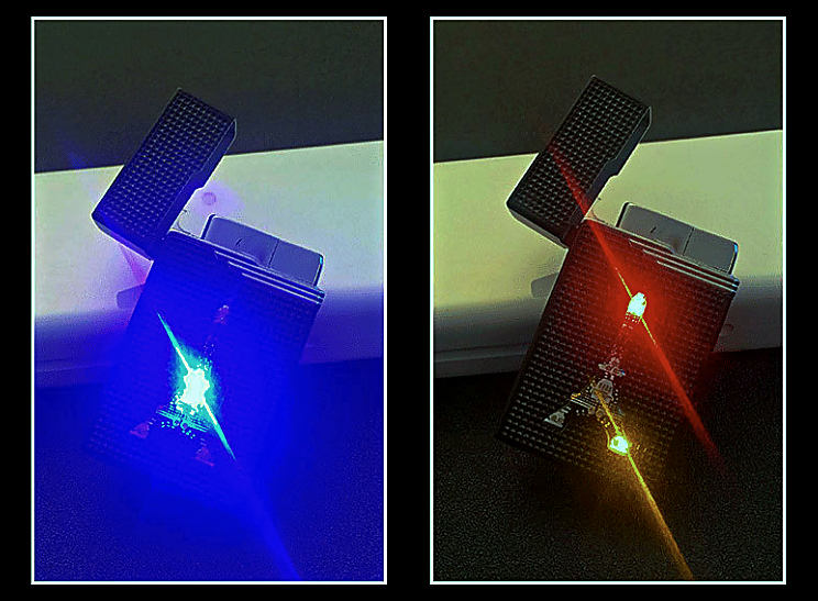 ไฟฟู่มีแสง ไฟแช็ค (ไฟฟู่กันลม)เติมแก๊สได้