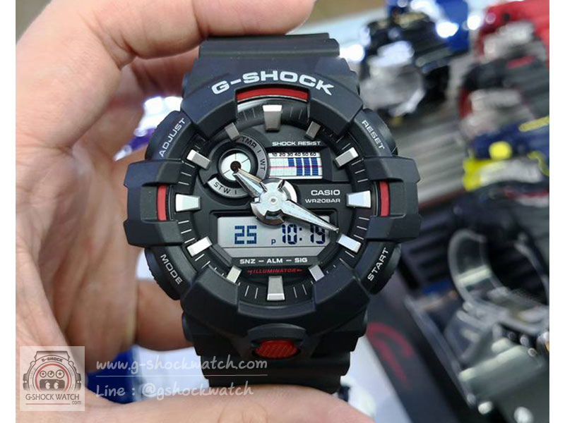 CASIO G-SHOCK นาฬิกาข้อมือ นาฬิกากันน้ำ นาฬิกาของแท้ ประกันศูนย์ CMG 1 ปี รุ่น GA-700-1A