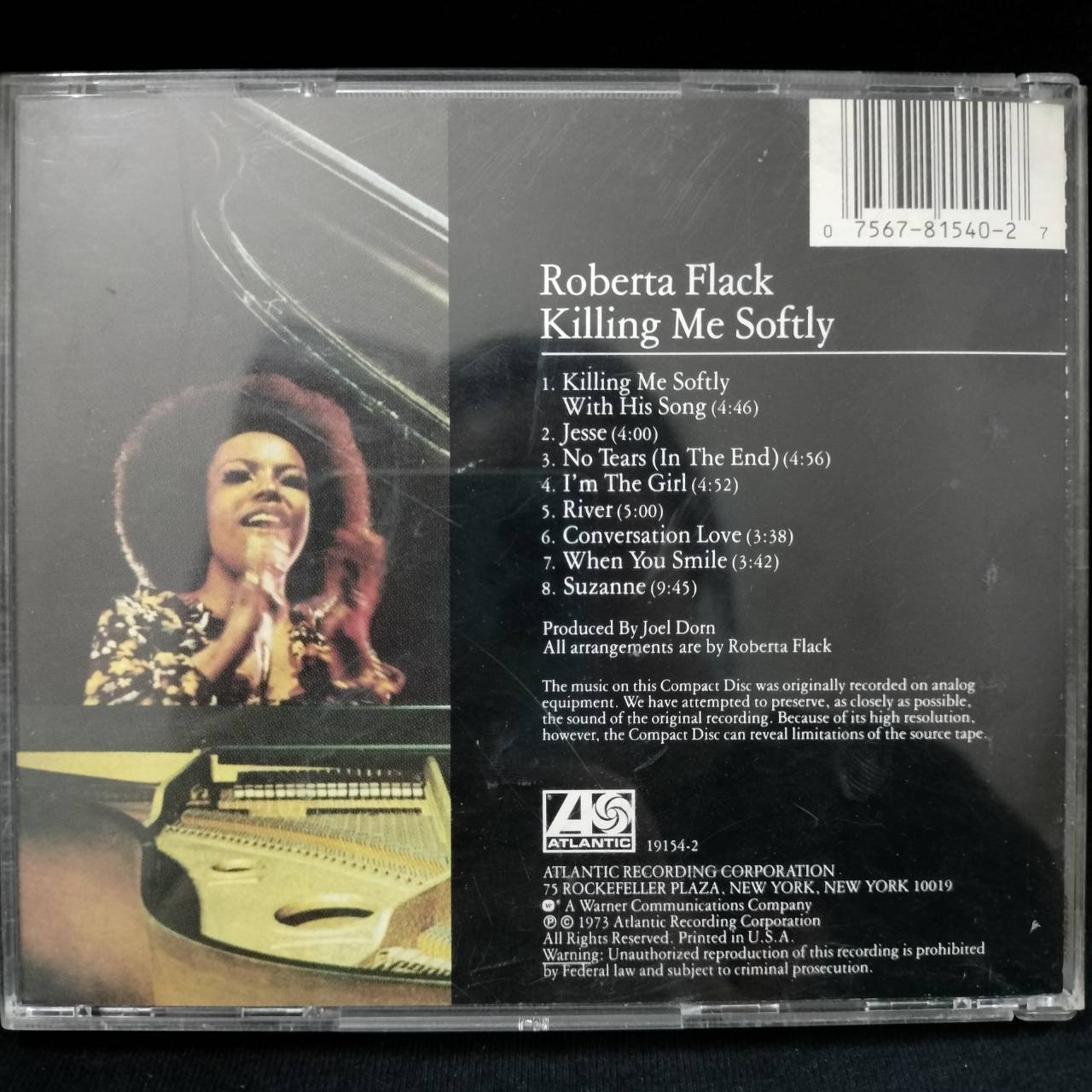 Roberta Flack – Killing Me Softly / USA / แผ่นดี