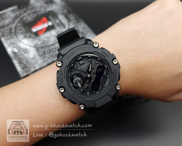 CASIO G-SHOCK นาฬิกาข้อมือ นาฬิกากันน้ำ นาฬิกาของแท้ ประกันศูนย์ CMG 1 ปี รุ่น GA-2200BB-1A