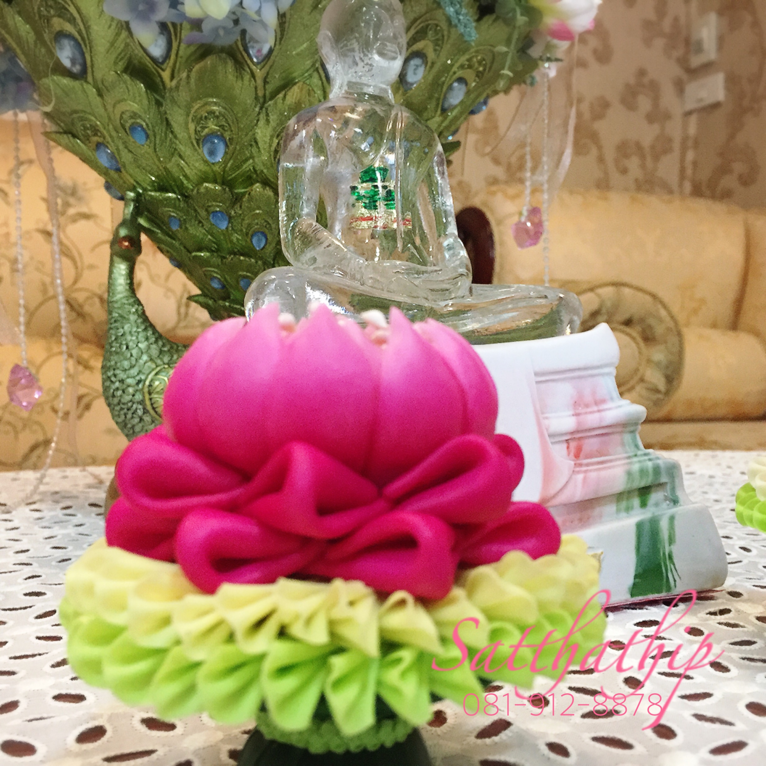 ถาดบัว ประดิษฐ์จากดิน - ฐานบัว ประดิษฐ์จากดิน - พานบัว ประดิษฐ์จากดิน - ถาดบัวดินปั้น - ฐานบัวดินปั้น - พานบัวดินปั้น -Tray