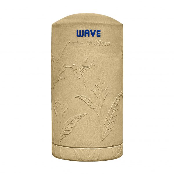 ถังเก็บน้ำบนดินPE WAVE Flora (ฟลอร่า) ขนาด 1500 ลิตร รุ่น Flora-1500 ป้องกันตะไคร่น้ำ *แถมลูกลอยฟรี**