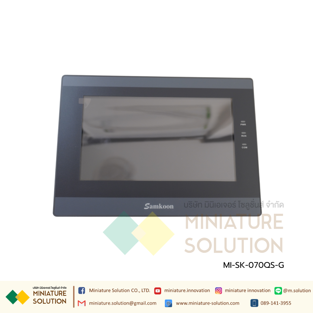 SAMKOON SK-070QS-G HMI 7" (Ethernet) รองรับ Ethernet รองรับระบบ IOT สามารถต่อโมดูล WIFI ได้