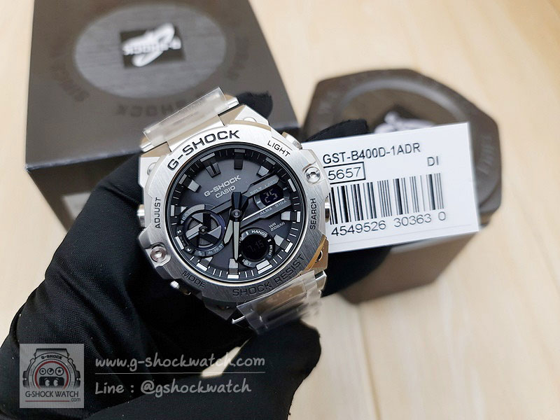 CASIO G-SHOCK นาฬิกาข้อมือ นาฬิกากันน้ำ นาฬิกาของแท้ ประกันศูนย์ CMG 1 ปี รุ่น GST-B400D-1