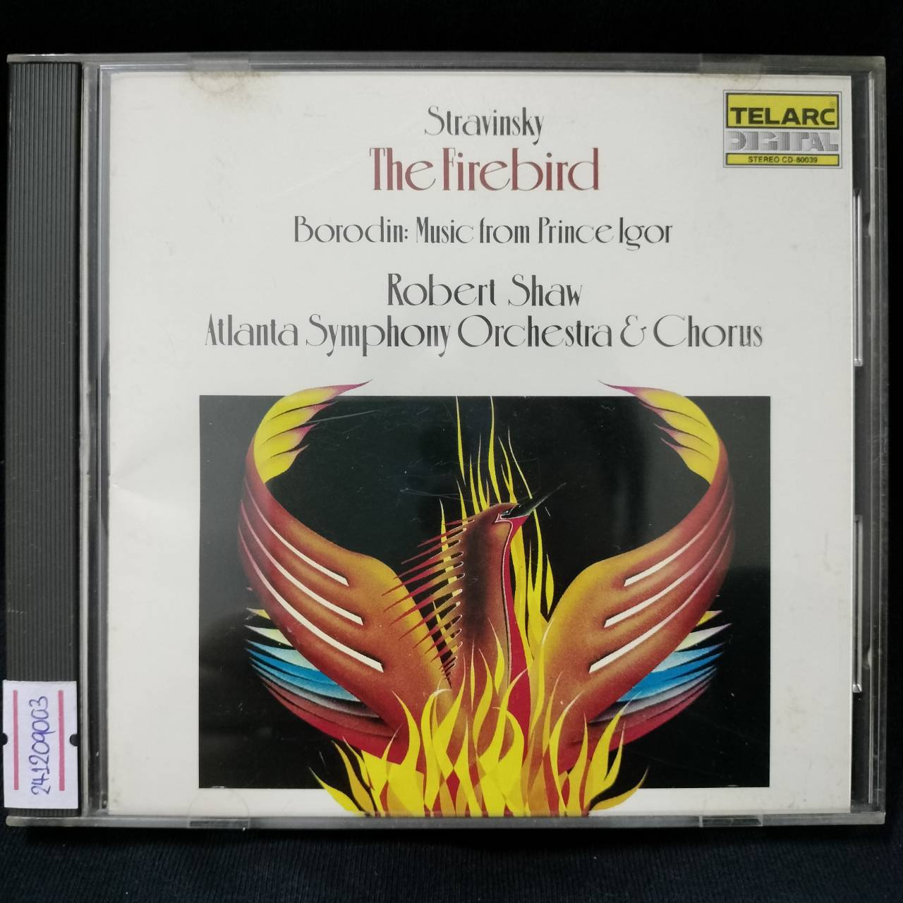 Stravinsky, Borodin, Robert Shaw, Atlanta Symphony Orchestra And Chorus – The Firebird / Music From Prince Igor / JAPAN / ปกมีจุดเหลือง / แผ่นดี