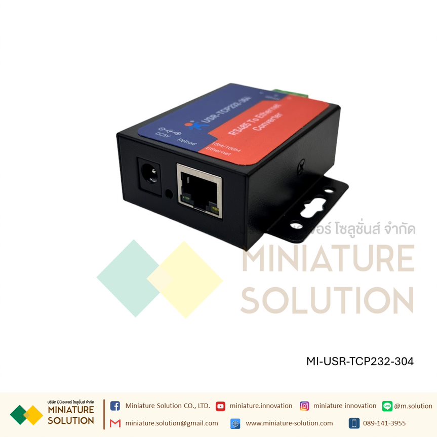 โมดูลแปลงสัญญาณ PUSR IOT Modbus to Ethernet Converters (USR-TCP232-304 1port RS485)(USR-TCP232-410S 1*RS232 1*RS485)