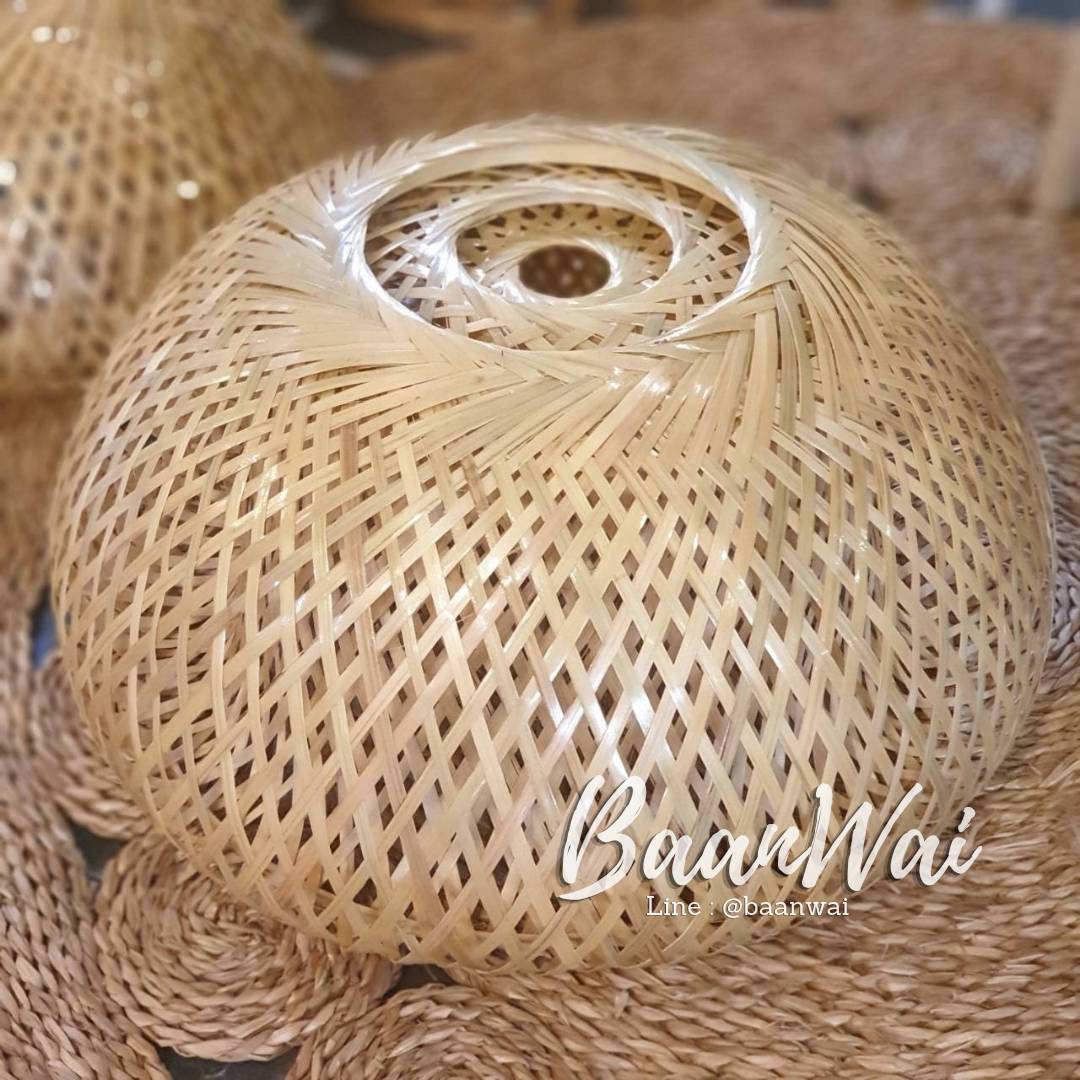 โคมไฟไม้ไผ่ โคมไฟฝักบัว