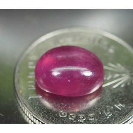 พลอยทับทิมแท้(Ruby) 4.40 กะรัตสวยสีแดงชมพู