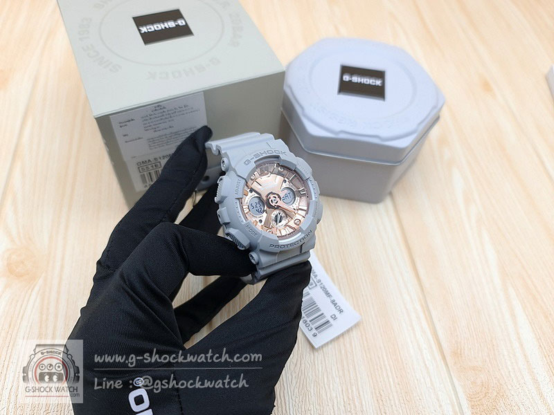 CASIO G-SHOCK MINI นาฬิกาข้อมือ นาฬิกากันน้ำ นาฬิกาของแท้ ประกันศูนย์ CMG 1 ปี รุ่น GMA-S120MF-8A