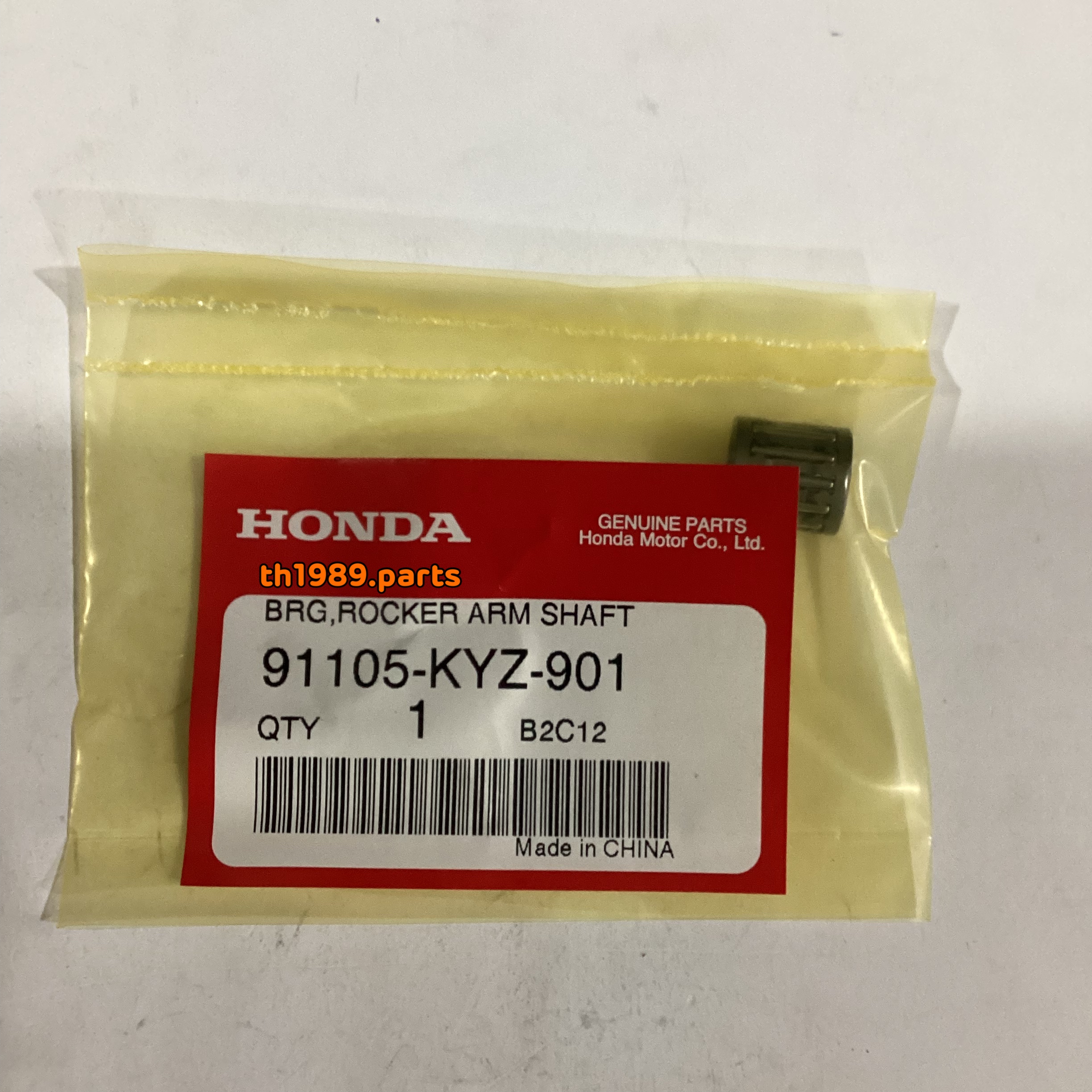 91105-KYZ-901 ลูกปืนเข็มแกนกระเดื่องวาล์ว WAVE125I 2012-2020 , MSX125SF อะไหล่แท้ HONDA