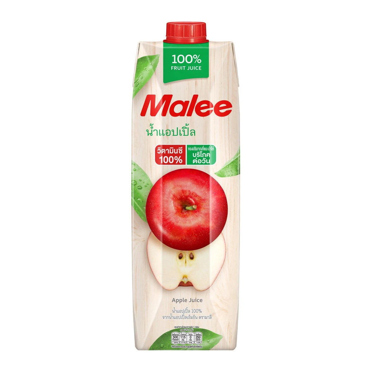 Malee Apple Juice 100 % น้ำแอปเปิ้ลแดง 1 ลิตร (05-6347-10)
