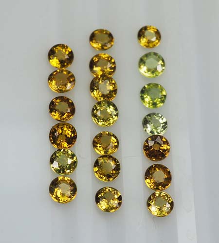 มาลีการ์เน็ต (Mali Garnet) 2.50 กะรัต 20 ชิ้น