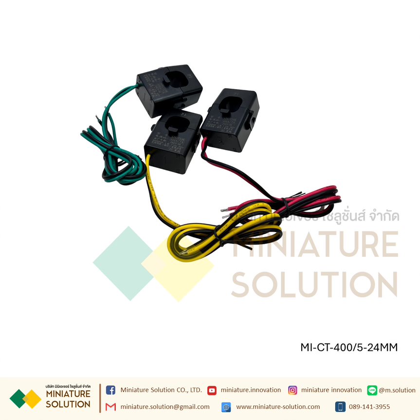 CT ขนาดเล็ก หม้อแปลงกระแสไฟฟ้า KT24/36/50 open current transformer 50/5A-2000/5A 0.5 class คอยล์หม้อแปลงกระแสไฟฟ้า SENSOR (400/5 : 24MM)