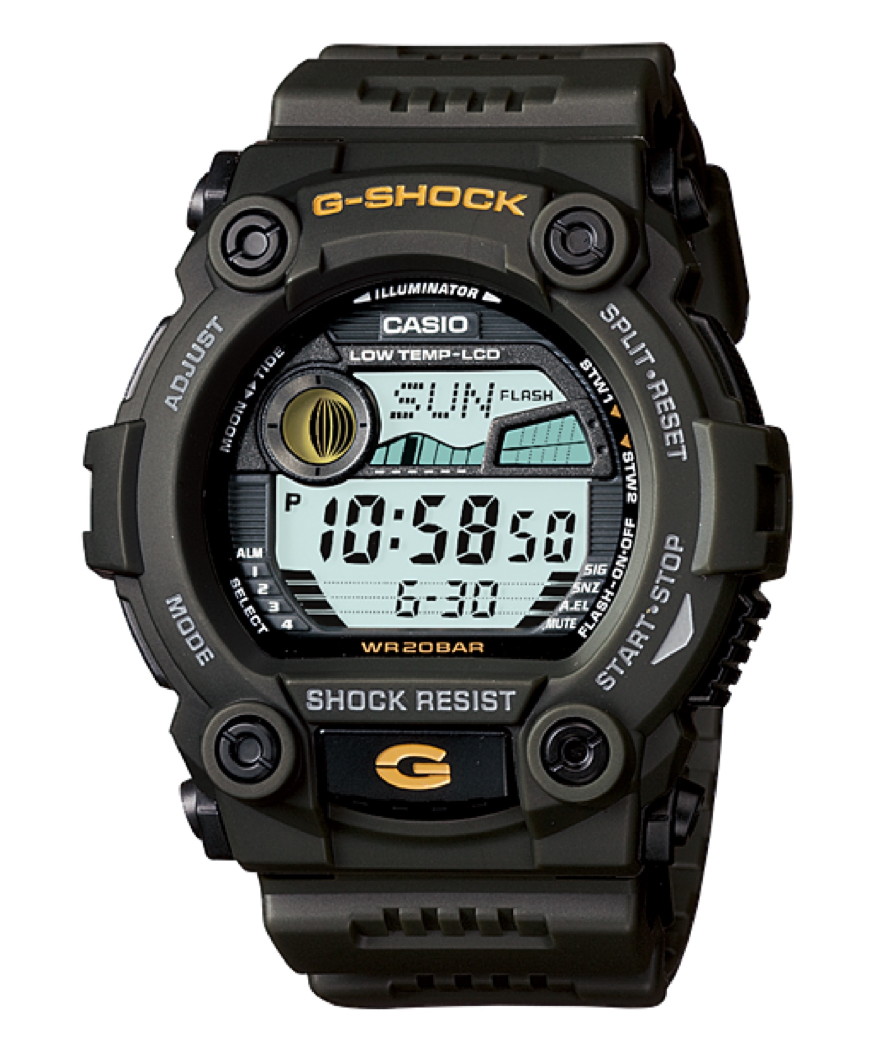 CASIO G-SHOCK นาฬิกาข้อมือ นาฬิกากันน้ำ นาฬิกาของแท้ ประกันศูนย์ CMG 1 ปี รุ่น G-7900-3D