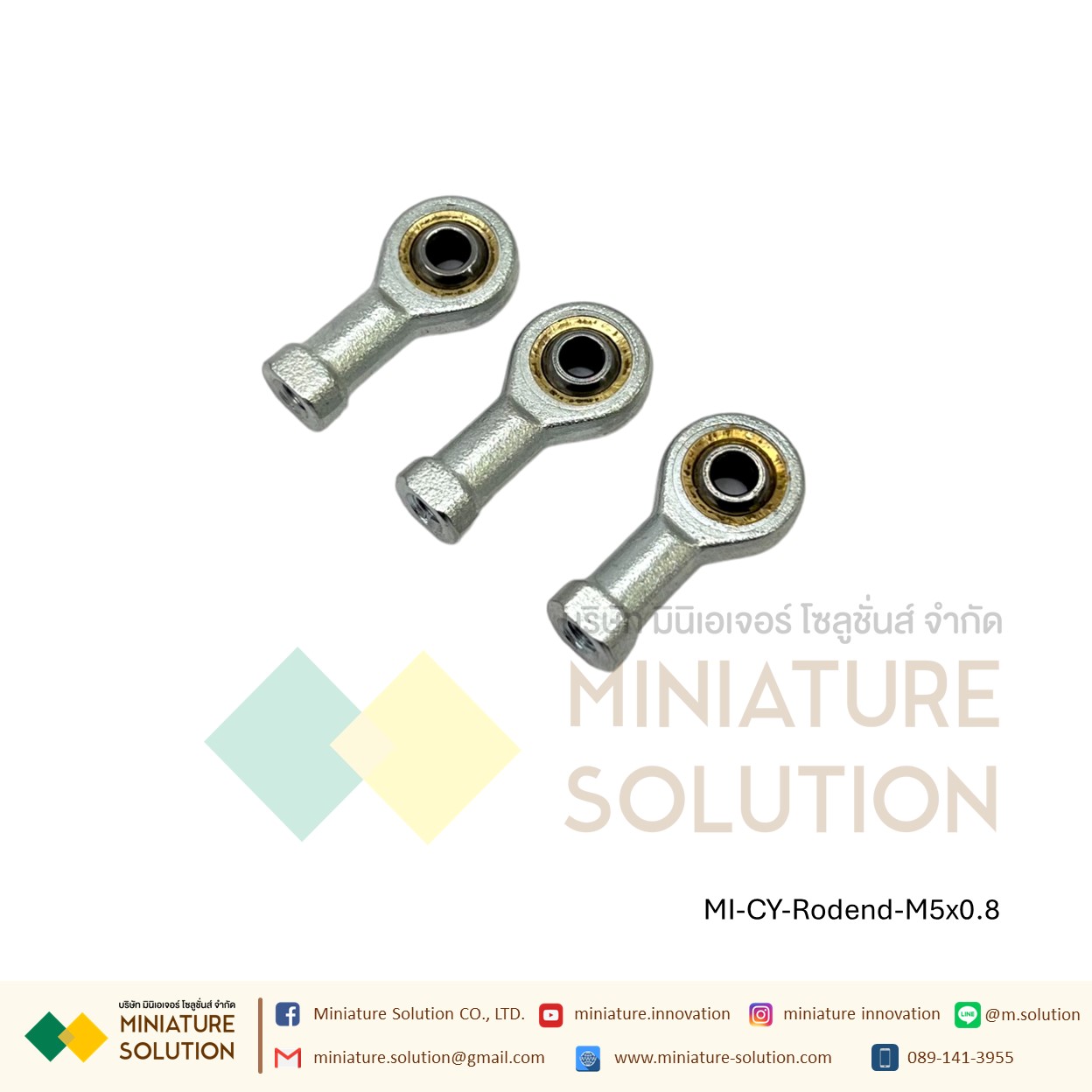 ลูกปืนตาเหลือก Mini Air Cylinder Female Thread Fisheye ก้านเชื่อมต่อแบริ่ง M5x0.8 M6x1 M8x1.25 M10x1.25 M12x1.25 M14x1.5M16x1.5 M18x1.5 M20x1.5 M27x2