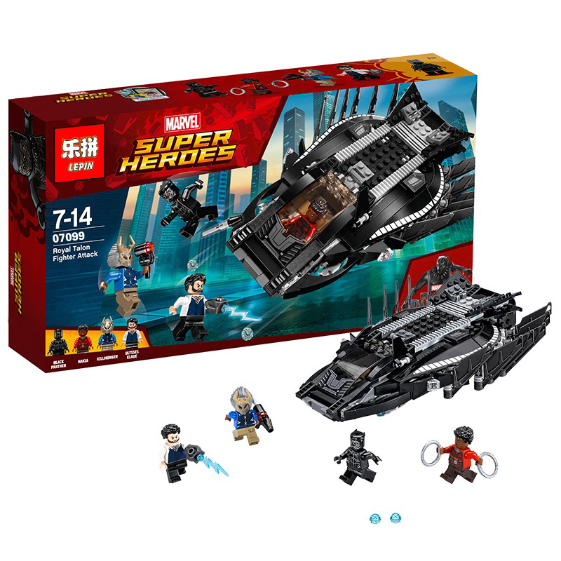 เลโก้จีน LEPIN.07099 ชุด Black Panther Royal Talon Fighter Attack