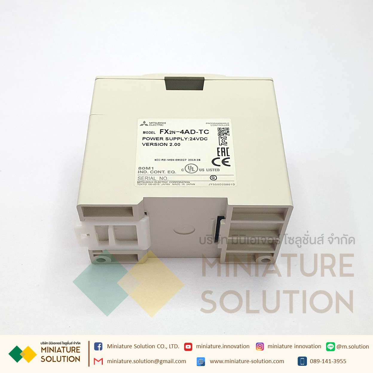 PLC Mitsu รุ่น FX2N-4AD-PT PT100/FX2N-4AD-TC TEMPRATURE สามารถเชื่อมต่อกับ FX0N, FX1N, FX2N, FX2NC, FX3G, FX3GC, FX3U
