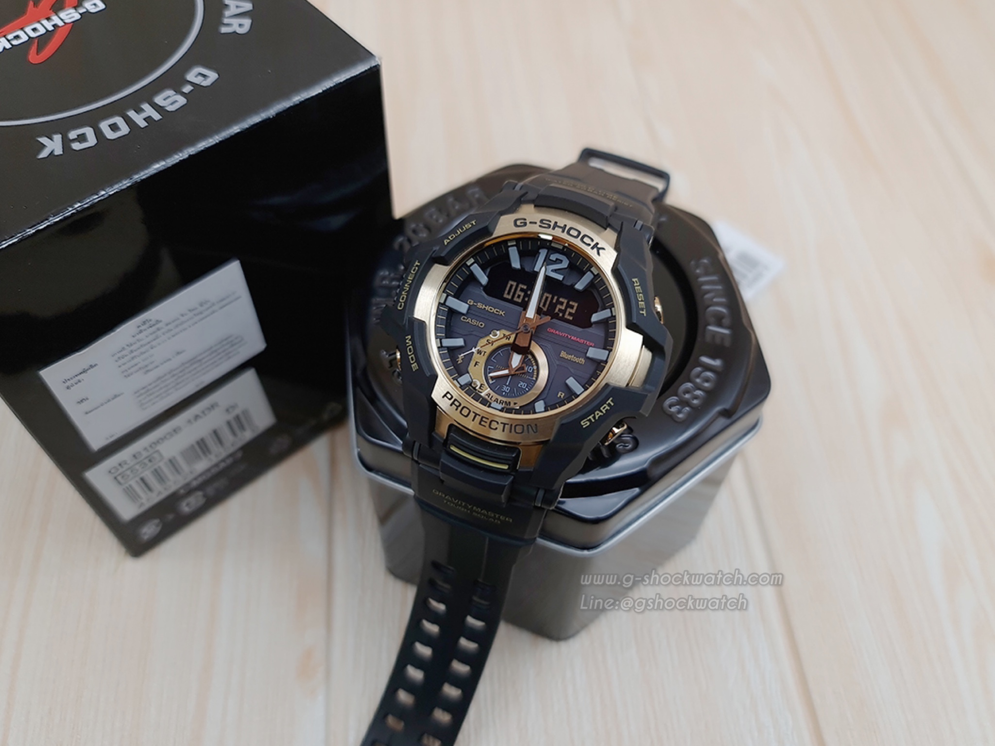 CASIO G-SHOCK นาฬิกาข้อมือ นาฬิกากันน้ำ นาฬิกาของแท้ ประกันศูนย์ CMG 1 ปี รุ่น GR-B100GB-1A