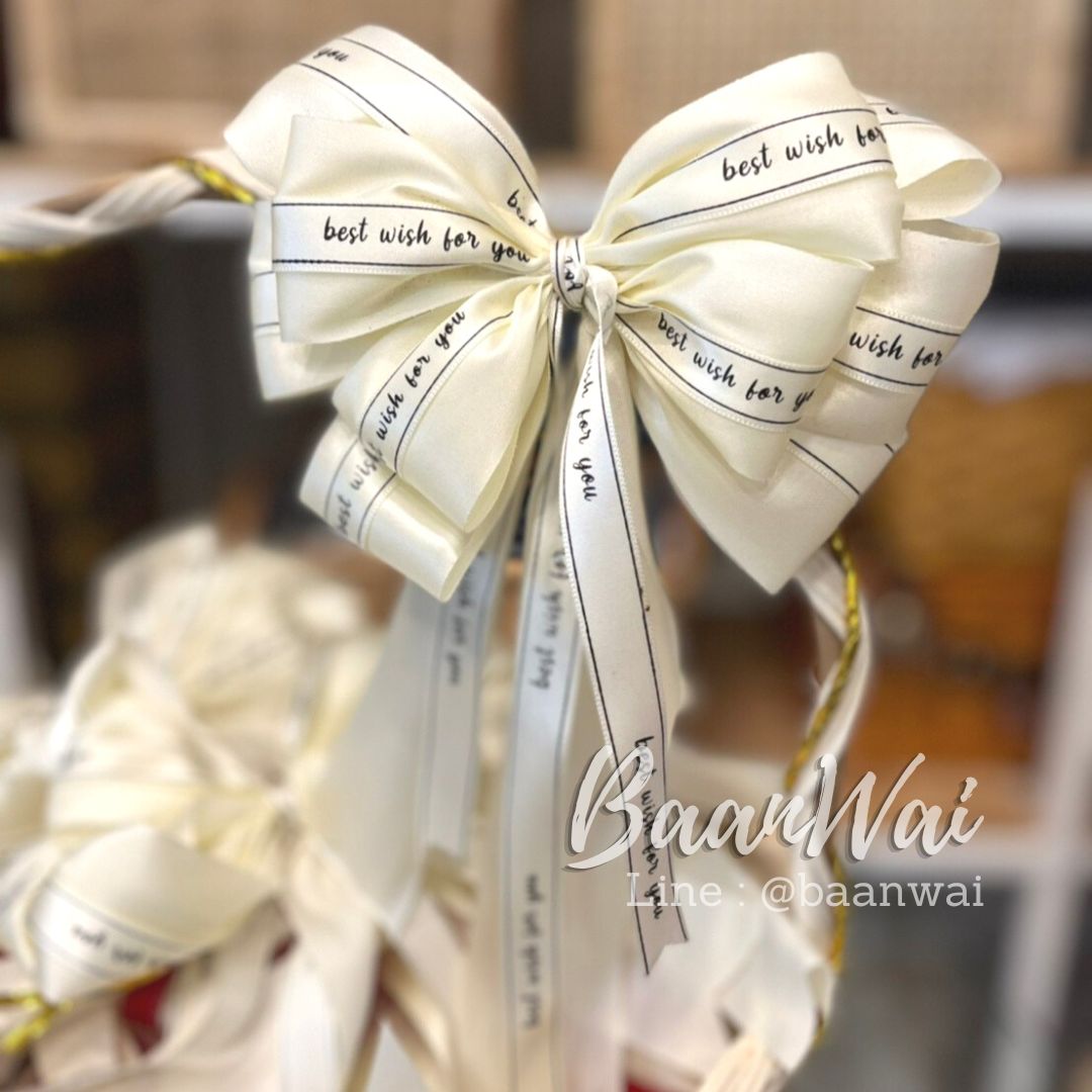 โบว์ติดขวัญ โบว์ประกวด โบว์-ขนาดกลาง โบว์ติดของฝาก