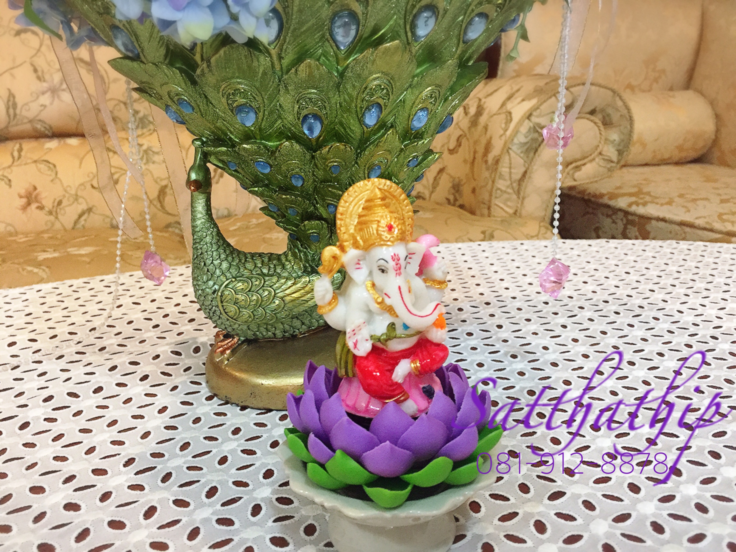 ถาดบัว ประดิษฐ์จากดิน - ฐานบัว ประดิษฐ์จากดิน - พานบัว ประดิษฐ์จากดิน - ถาดบัวดินปั้น - ฐานบัวดินปั้น - พานบัวดินปั้น -Tray