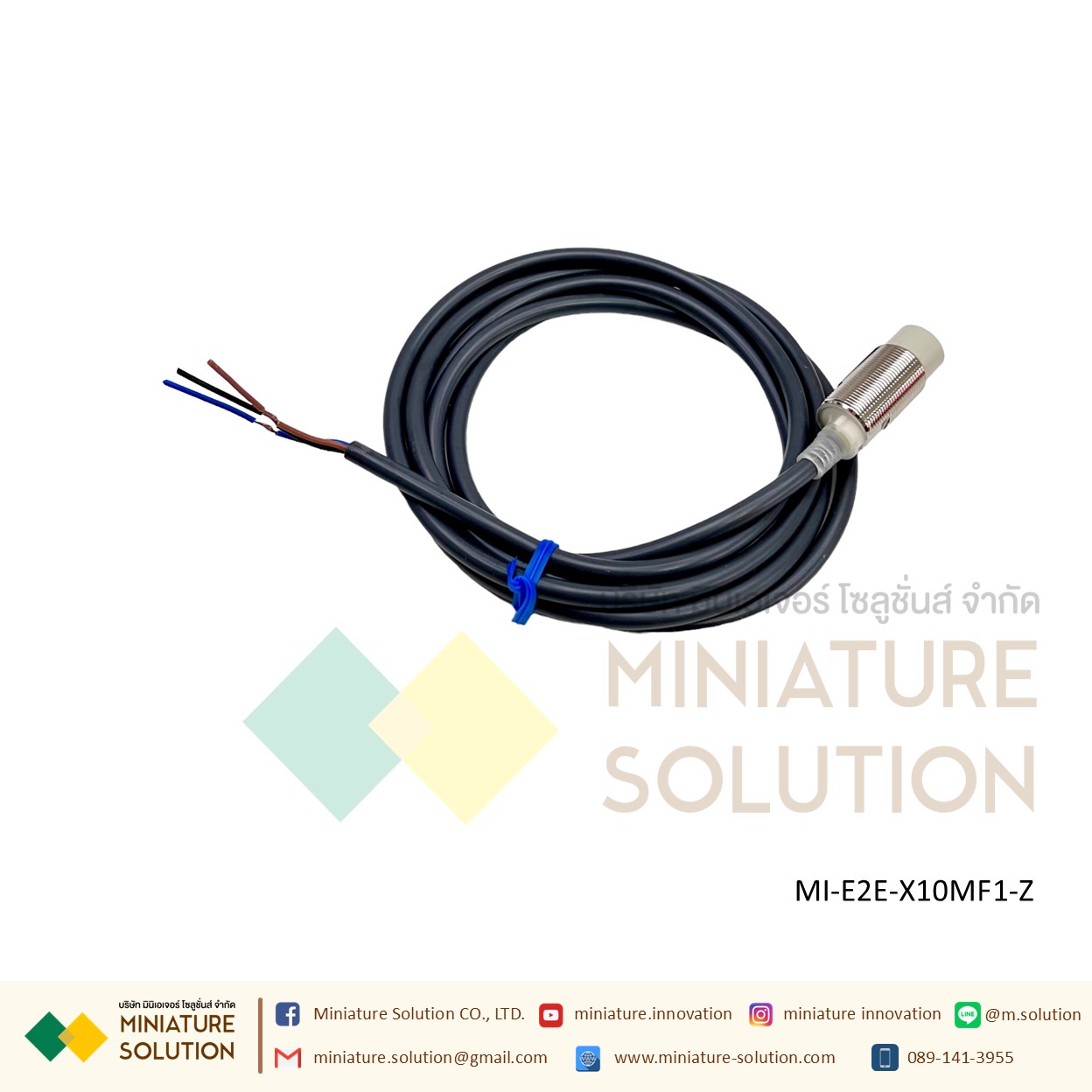 OMRON Proximity Sensor เซ็นเซอร์จับโลหะ ระยะจับ 2/10/14 มิล SIZE 8/18mm/M8 ไฟเลี้ยง 12-24 VDC PNP/NPN-NO